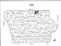 Iowa State Map, Mitchell County 1977